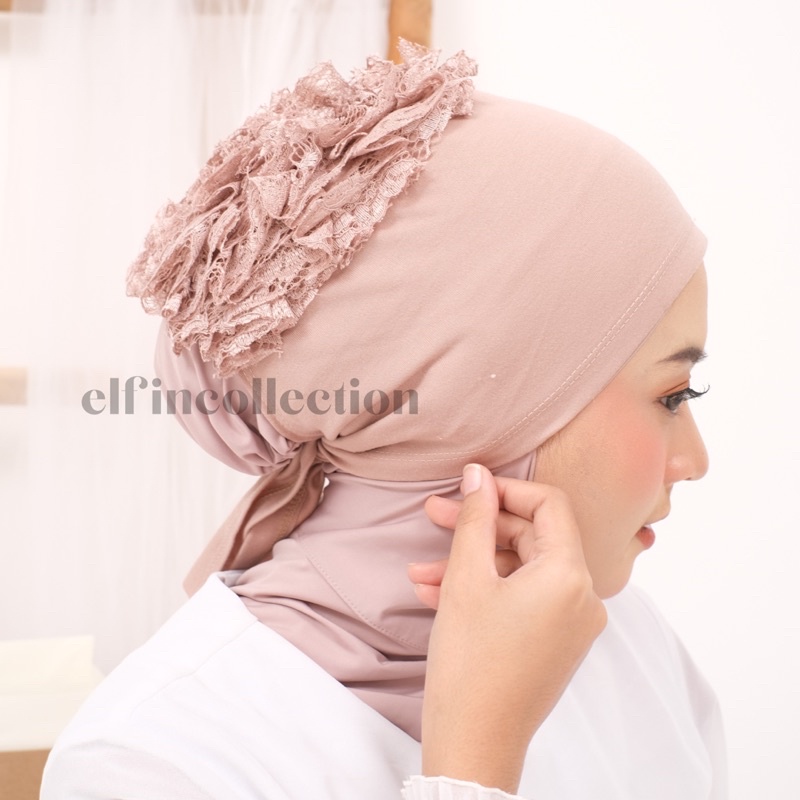 INNER TURKI RENDA/CIPUT CEPOL BRUKAT (Non-isi) | Daleman Kerudung Antipusing