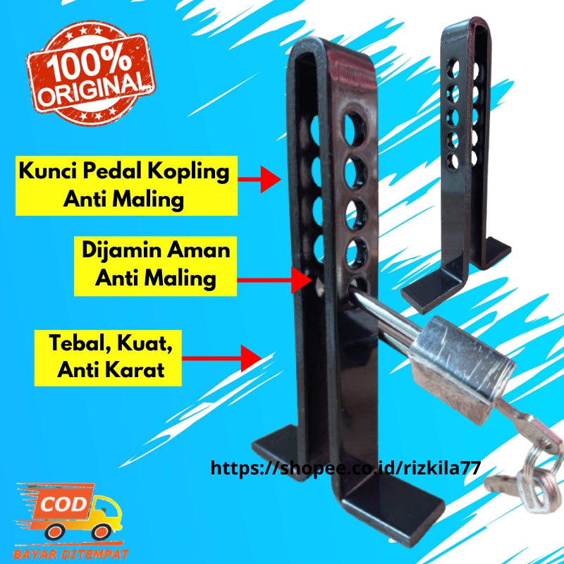 Kunci Pengaman Mobil Anti Maling Kunci Ganda Mobil Pengaman Pedal Pelindung Pedal Kopling Pengunci Kopling kunci Gembok Kopling mobil