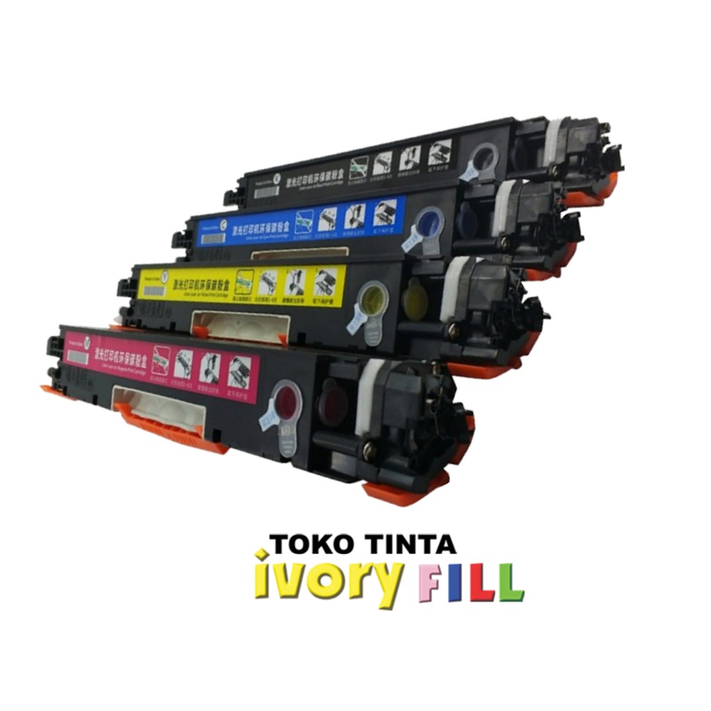 TONER untuk HP LASERJET CP1025 COMPATIBLE LASER CE310A CE311A Kompatibel siap pakai
