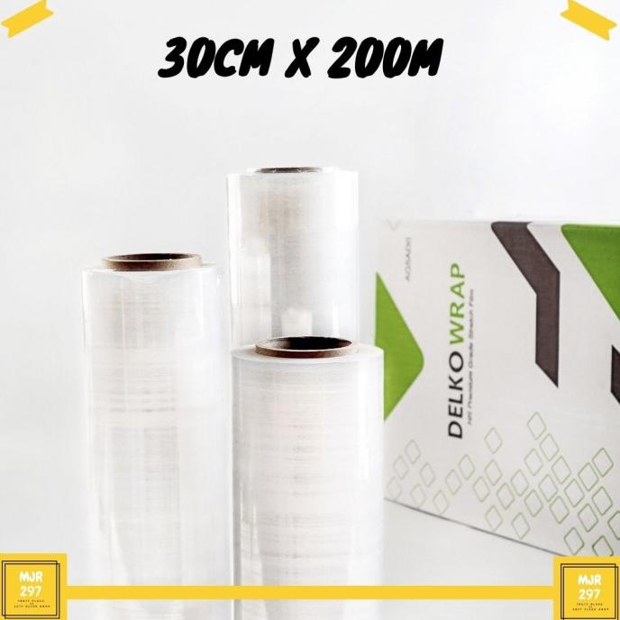 

Diskon PLASTIK WRAP WRAPPING PEMBUNGKUS| STRETCH FILM | DELKOWRAP 30CM X 200M Diskon