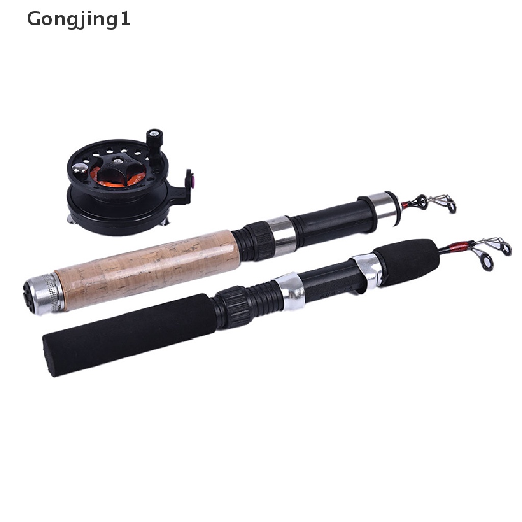 Gongjing1 Joran Pancing Teleskopis Mini Portable Untuk Memancing Di Es