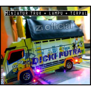  Miniatur  Truk  Oleng  Miniatur  Truk  Custom Nama Foto Remot 