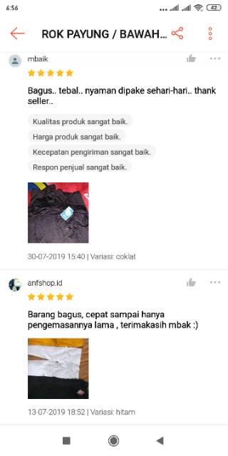 Rok Payung Polos M - XXXL Bahan jatuh Bawahan Rok Panjang Wanita-3