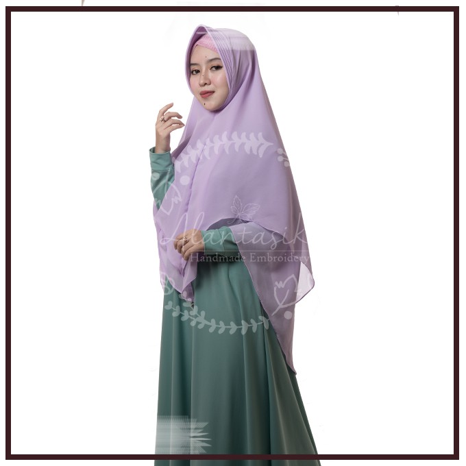 Alantasik - Jilbab / Khimar Jumbo 2 layer ceruty XL R.12