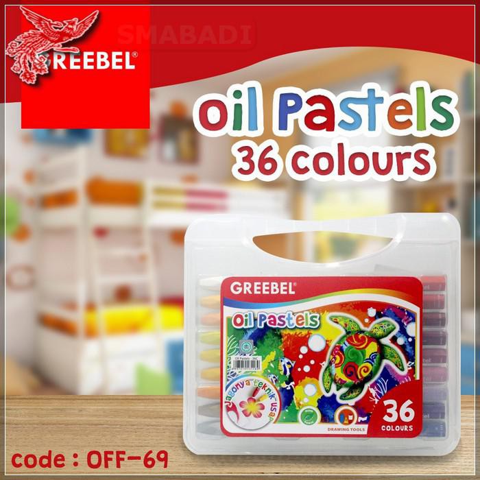 

COD - GREEBEL 36 WARNA Crayon Oil Pastel Set 36 Color Alat Kesenian - OFF-69 - FCO