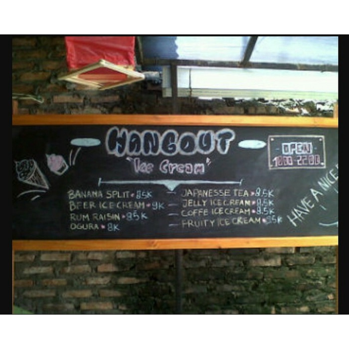 

(BISA COD) 60x120cm Paling Murah Papan Menu Cafe Resto Papan Tulis Kapur