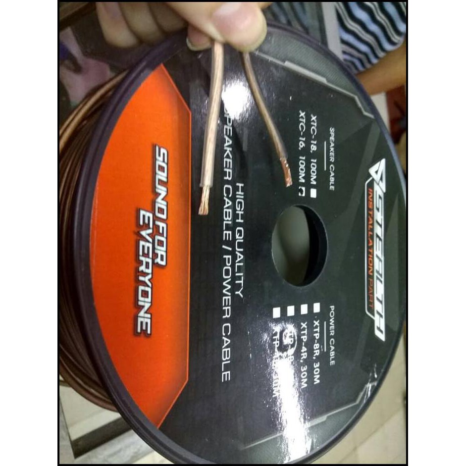 Kabel Speaker Stealth 16 Awg ( Coaxial , Split , Midrange , Tweeter )