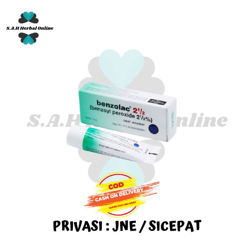 Benzolac 2.5% Benzolac Hijau Obat Gel Jerawat