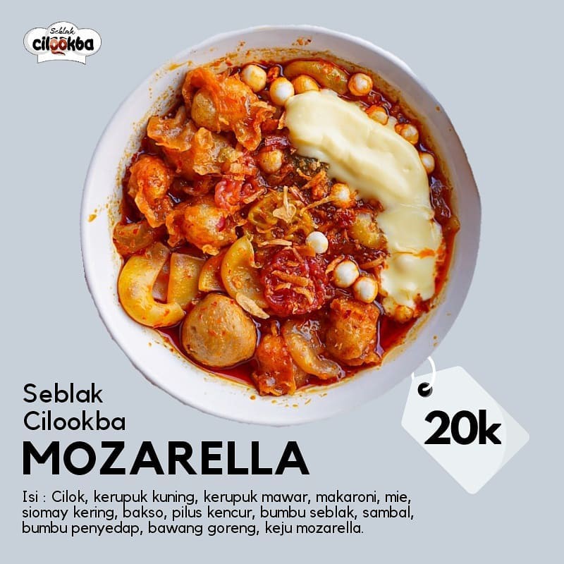 

Seblak Cilookba Bogor (Aci Cilok) KEJU MOZARELLA - Instan - Asli Bandung