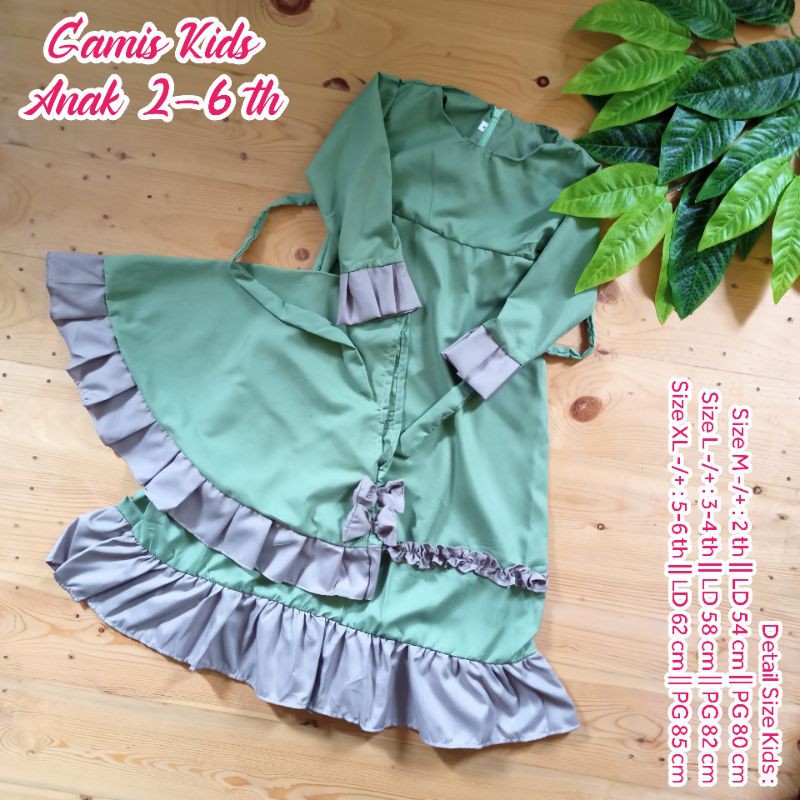 gamis anak 3-6 tahun