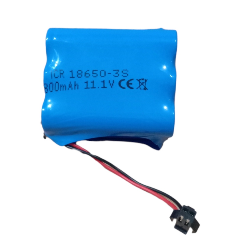 Baterai RC / Speaker Bluetooth / Elektronik lainnya 6X 18650-3S BMS 10A 4800mAh 11.1V Soket Hitam 2 Pin