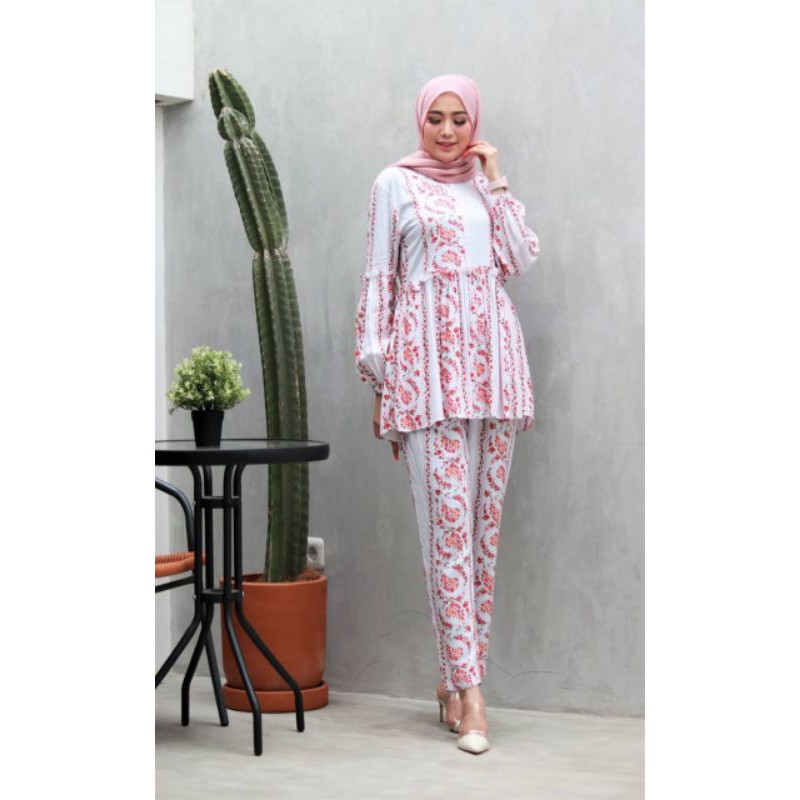 Setelan celana rayon viscose Ashana ori by GLZ Glamz