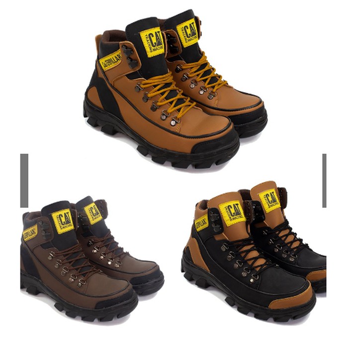 COD !!! SEPATU PRIA BOOTS SAFETY CATERPILLAR ARGON UJUNG BESI