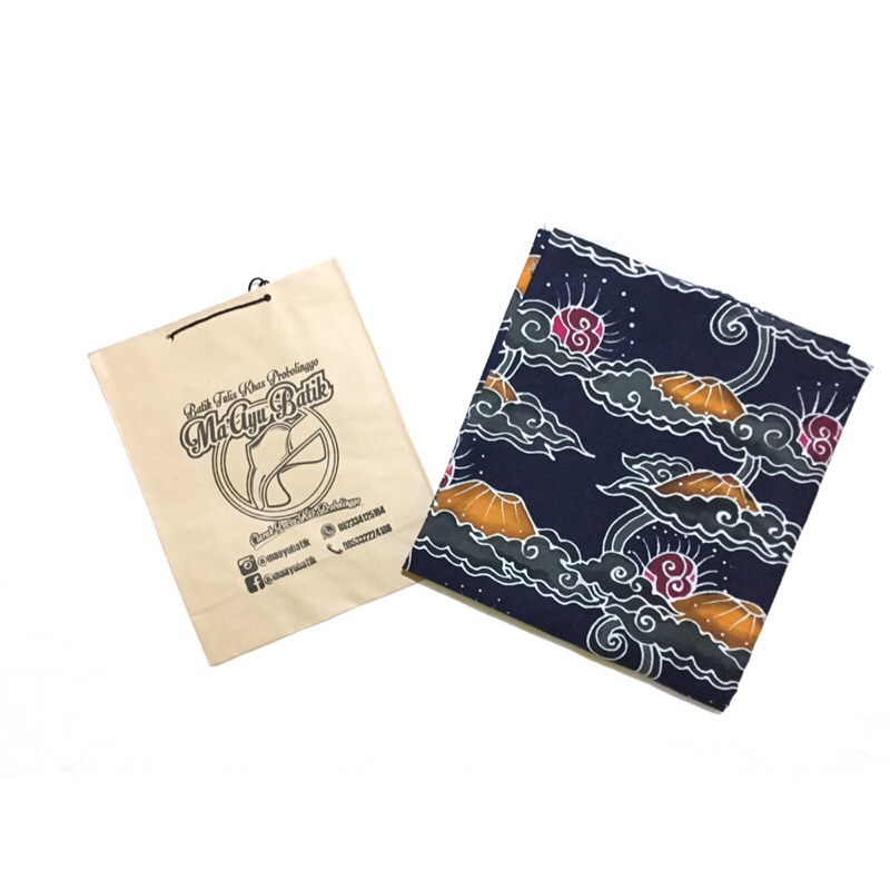 Kain Batik tulis motif Mega Mendung