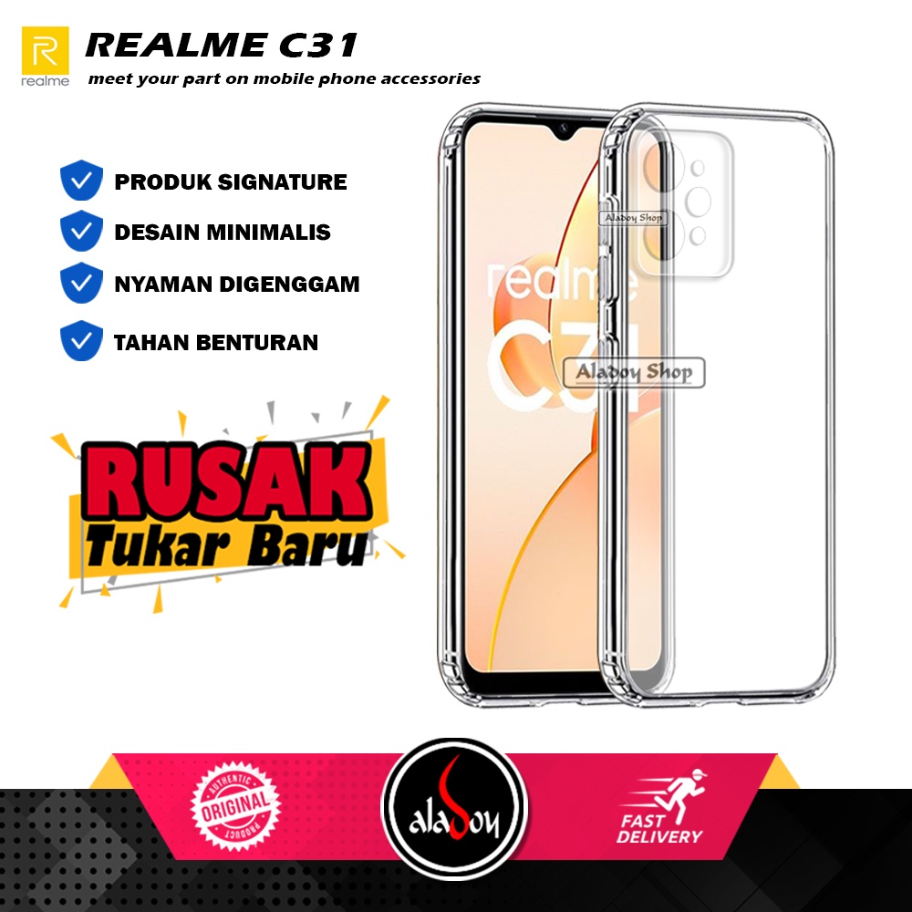 PROMO Case Realme C31 2022 Ultrathin Cristal Clear Premium Softcase