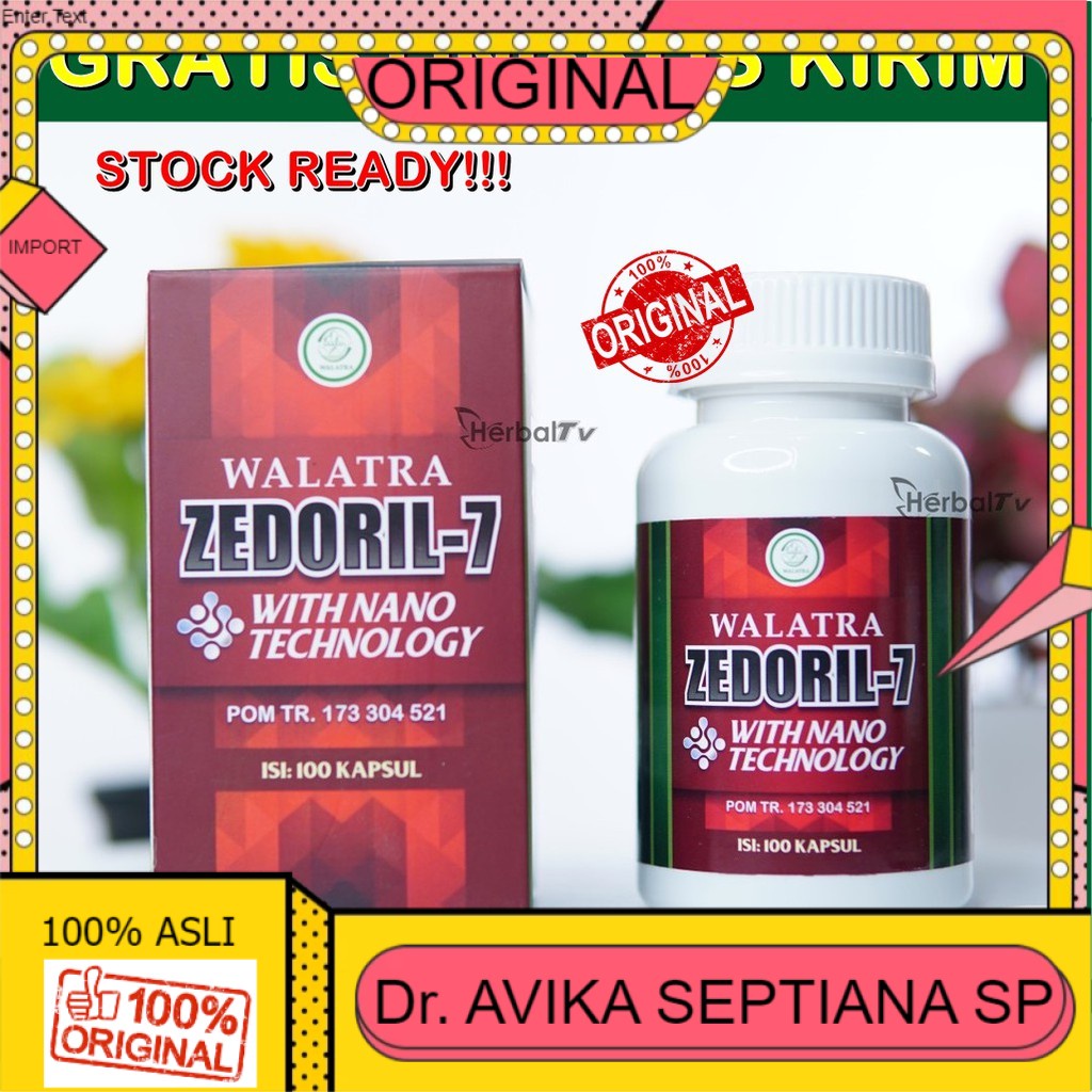 100% ASLI Walatra Zedoril 7 Herbal 100% Original Dikirim Dari Gudang Tasikmalaya
