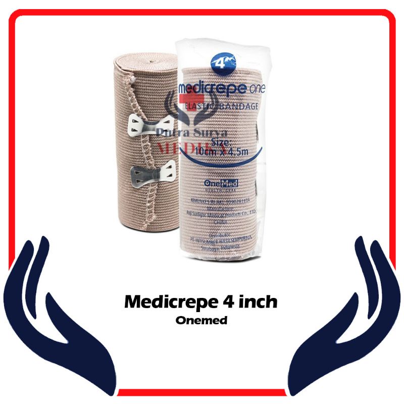 Medicrepe Onemed 4inch | Perban Elastis | Elastic Bandage 10cm x 4.5m