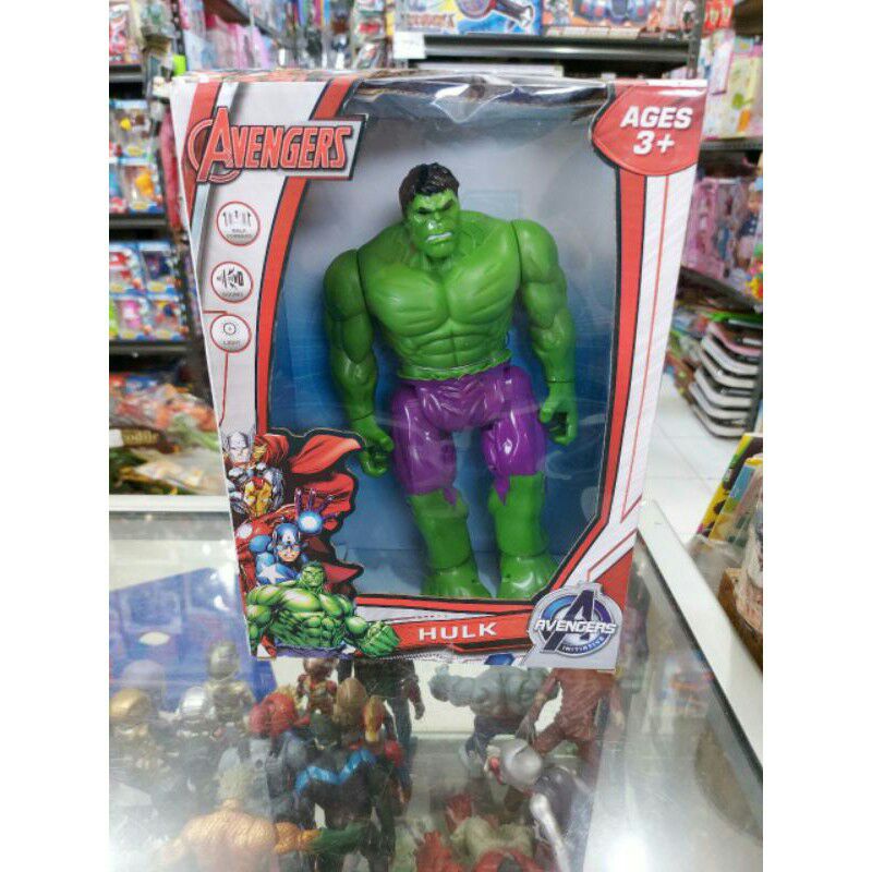 Ready!!KEREN!! HULK DAN HULK BUSTER IRONMAN AVENGERS MARVEL- IROMAN GEDE BISA JALAN