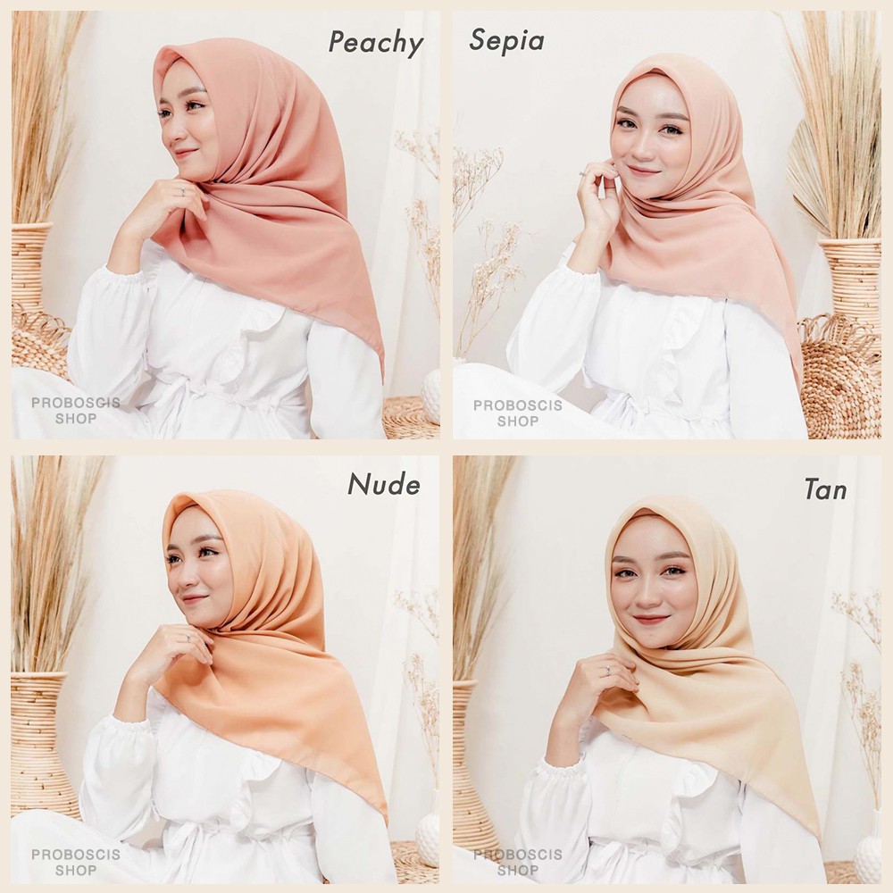 Bella Square Jilbab | Hijab Segiempat | Warna Part 2-1