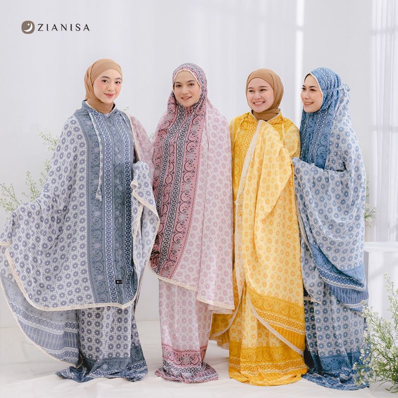 Big Ramadan Sale Terbaru Mukena 2in1 EID MAIZAH SERIES Original by Zianisa Bahan Katun rayon premium