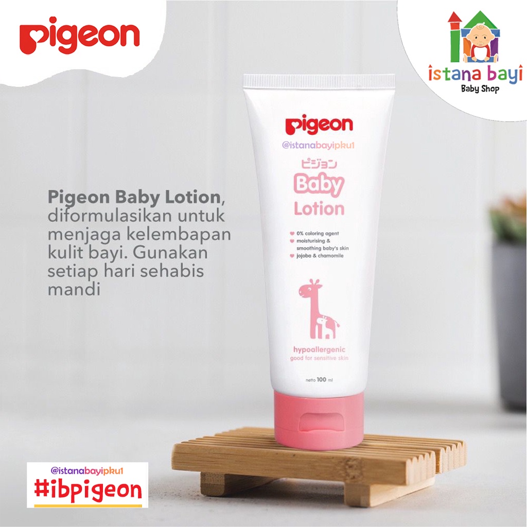 PIGEON Baby Lotion 100 ml  - Paraben Free / Lotion Bayi