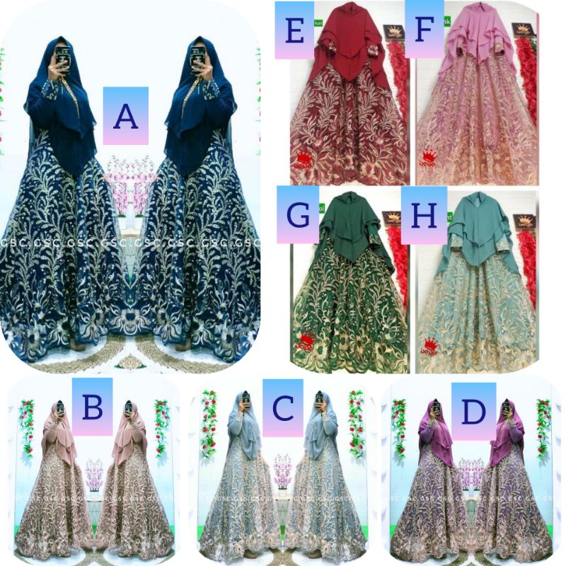 Suzana brokat brukat india sultan mewah Keliling syar'i cantik