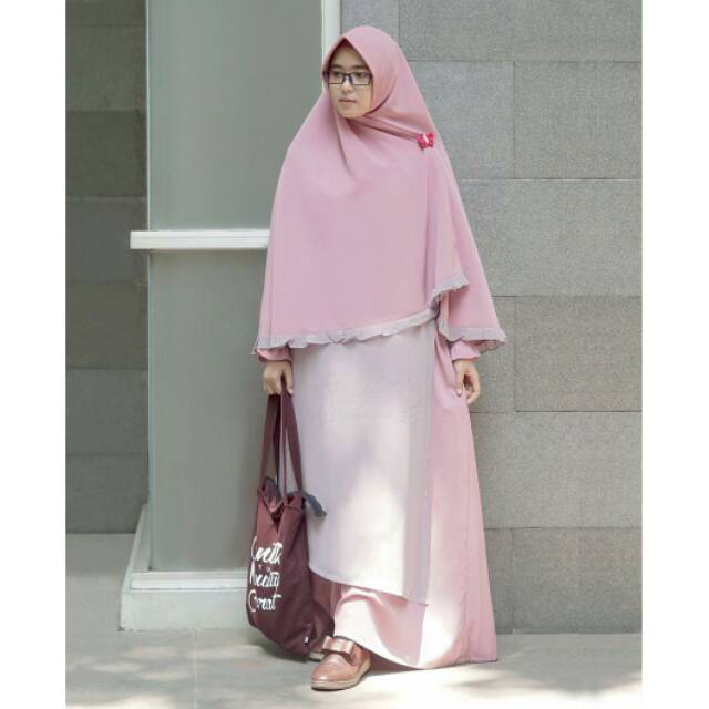 Set Guzel Crystal Crepe HANYA SIZE XL by Hijab Alila