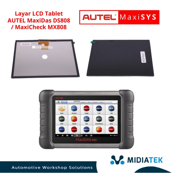 Layar LCD Tablet AUTEL MaxiDas DS808 / MaxiCheck MX808