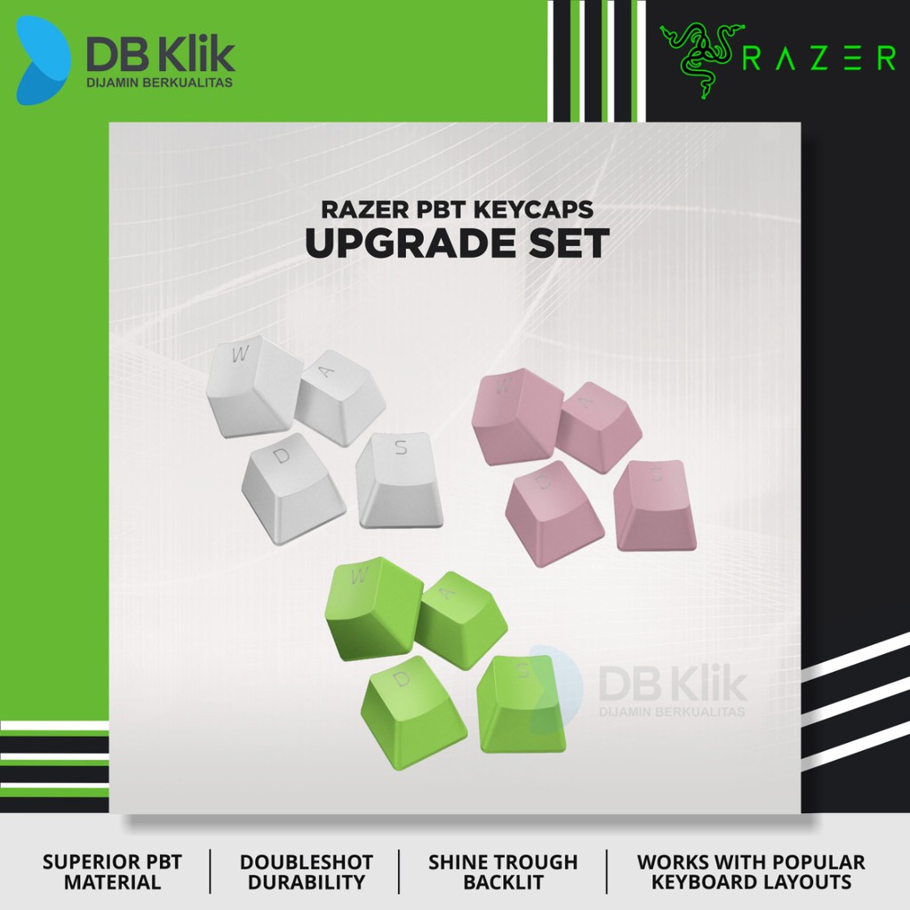 Keycap Keyboard Gaming RAZER PBT Upgrade Set for Mechanical &amp; Optical