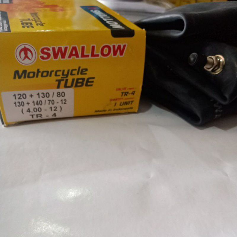 Ban Dalam Motor Swallow 400-12 atau 120/70-12, 120/80-12, 130/70-12, 130/80-12, 140/70-12