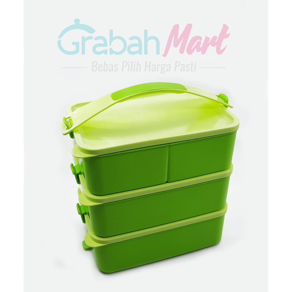 Rantang Piknik Susun Besar Golden Sunkist RPS 9025 - HIJAU