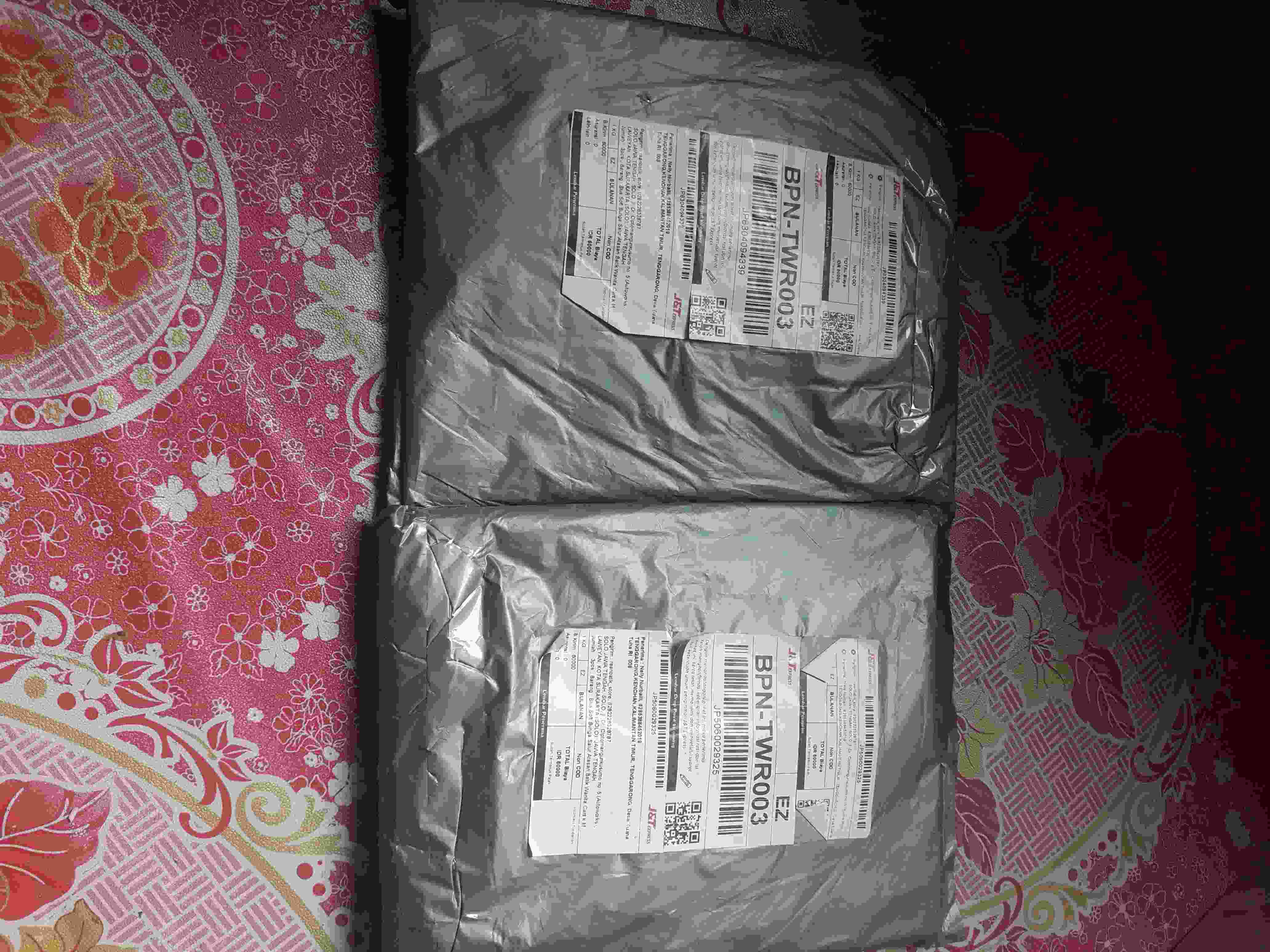 Blus Soft Bunga Salur Atasan Batik Wanita Cantik Modern High Quality Katun Premium Casual Formal