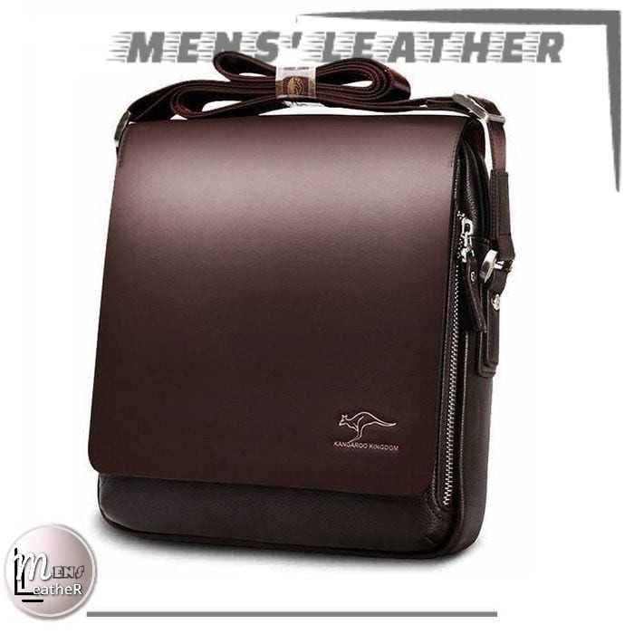 Tas selempang kulit pria tas santai pria tas keren sling bag pria LC173 - KANGAROO KINGDOM