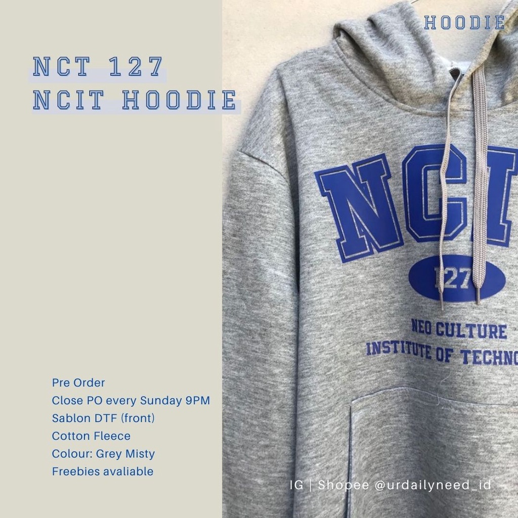 PO HOODIE SWEATSHIRT SMCU WAYV 0117 EXO NCIT NCT MARK DOYOUNG JISUNG RESONANCE (Bordir & Sablon dtf,