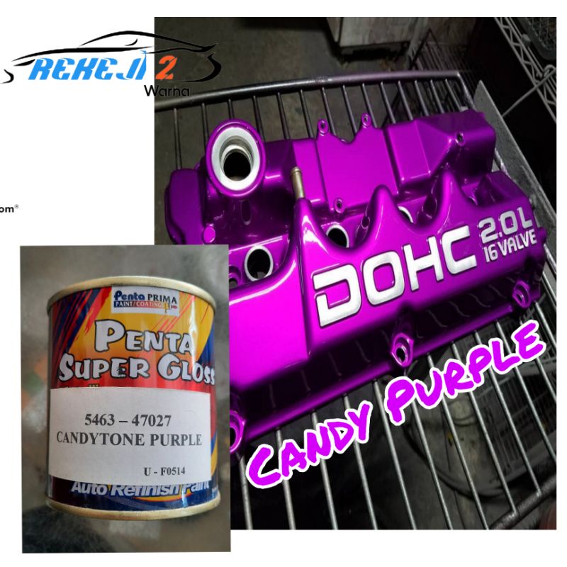 Cat Candy Tone Purple Penta Penta Candytone purple Transparan Candi Cendi Cendy Cenditon