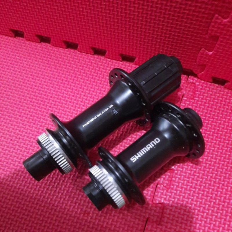 hub freehub shimano centerlock MT400 TA 12x148 depan 15x100