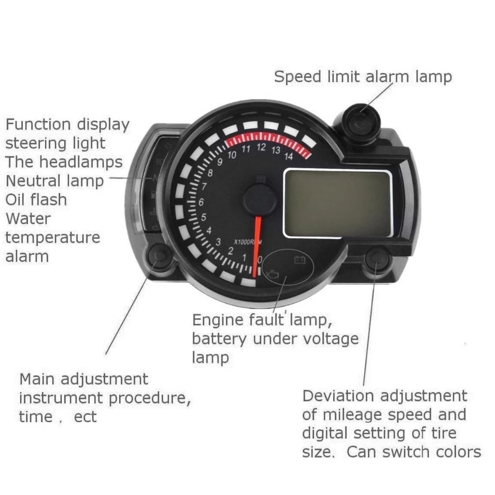 Speedometer Koso Rx2N Digital CB Spido Spedometer Spidometer Koso Rx2 N Vixion Modif