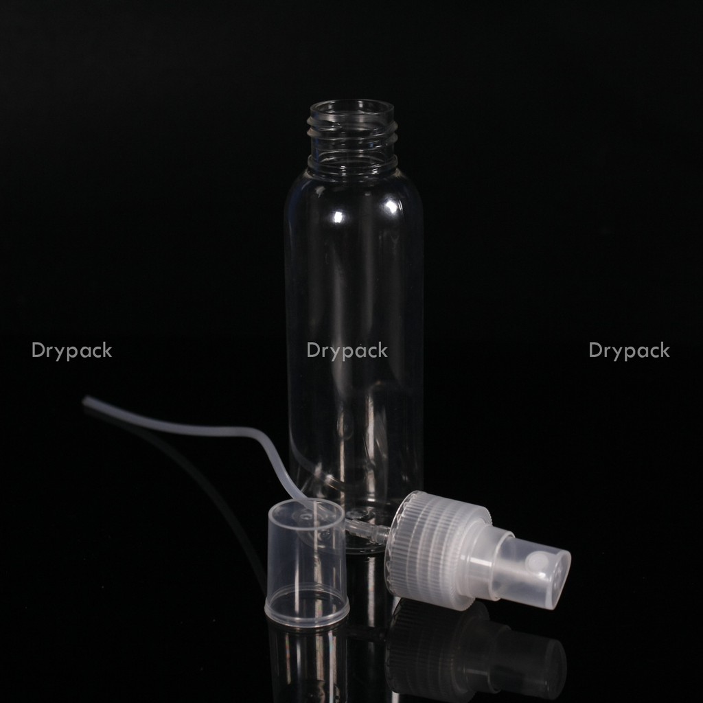 Botol Spray 100ml natural tutup varian warna