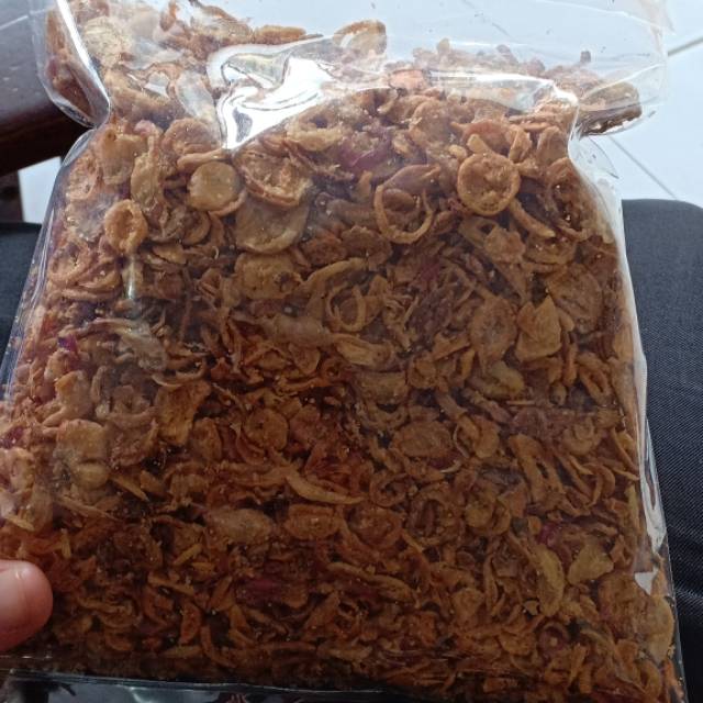 

Bawang goreng asli rasa original dan pedas sedang