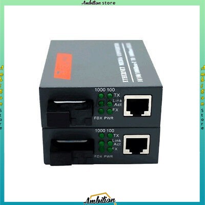 sepasang 1000Mbps htb-gs-03 A / B NETLINK Gigabit 1000Mbps Fiber Optical Media Converter