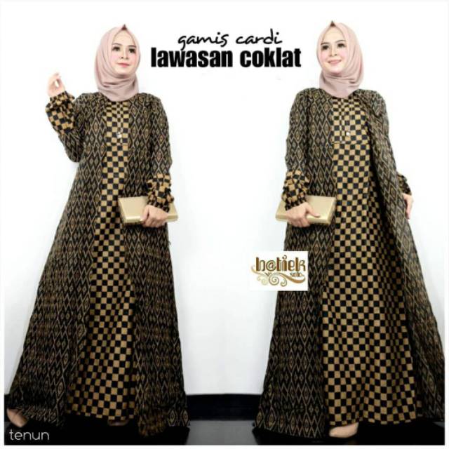 [READY] Longdress Batik Jumbo / Gamis Batik / Daster Muslim Bahan Rayon Rotari PT Sritex