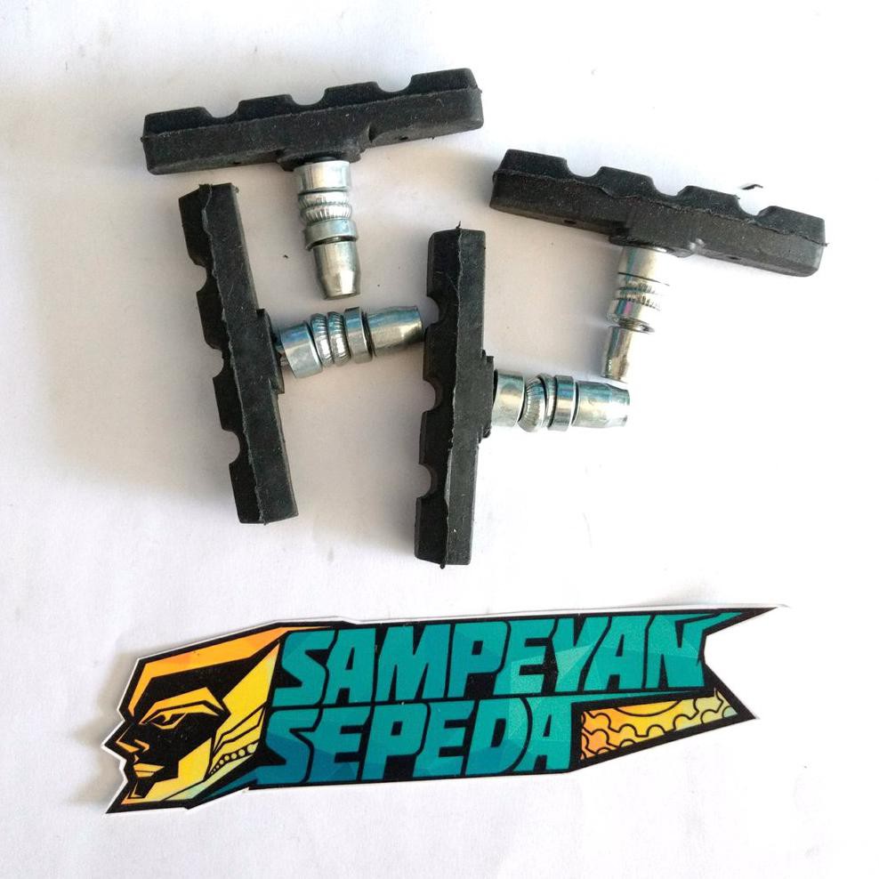 Karet Rem Kampas Kanvas Rem Brake Shoe Sepeda Federal MTB Kunci L