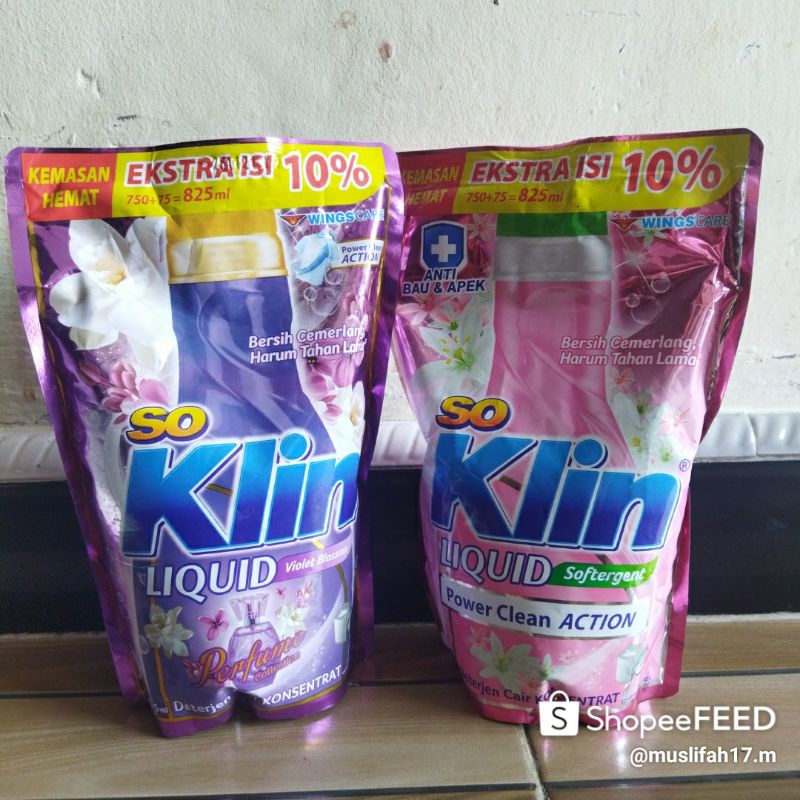 Soklin Liquid Detergent Cair 750ml