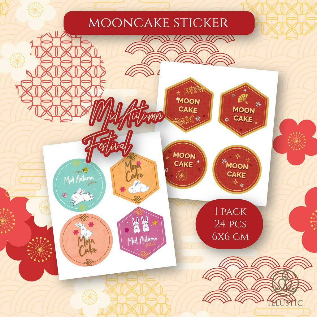 

Sticker untuk Mooncake Kue Bulan Mid Autumn Festival