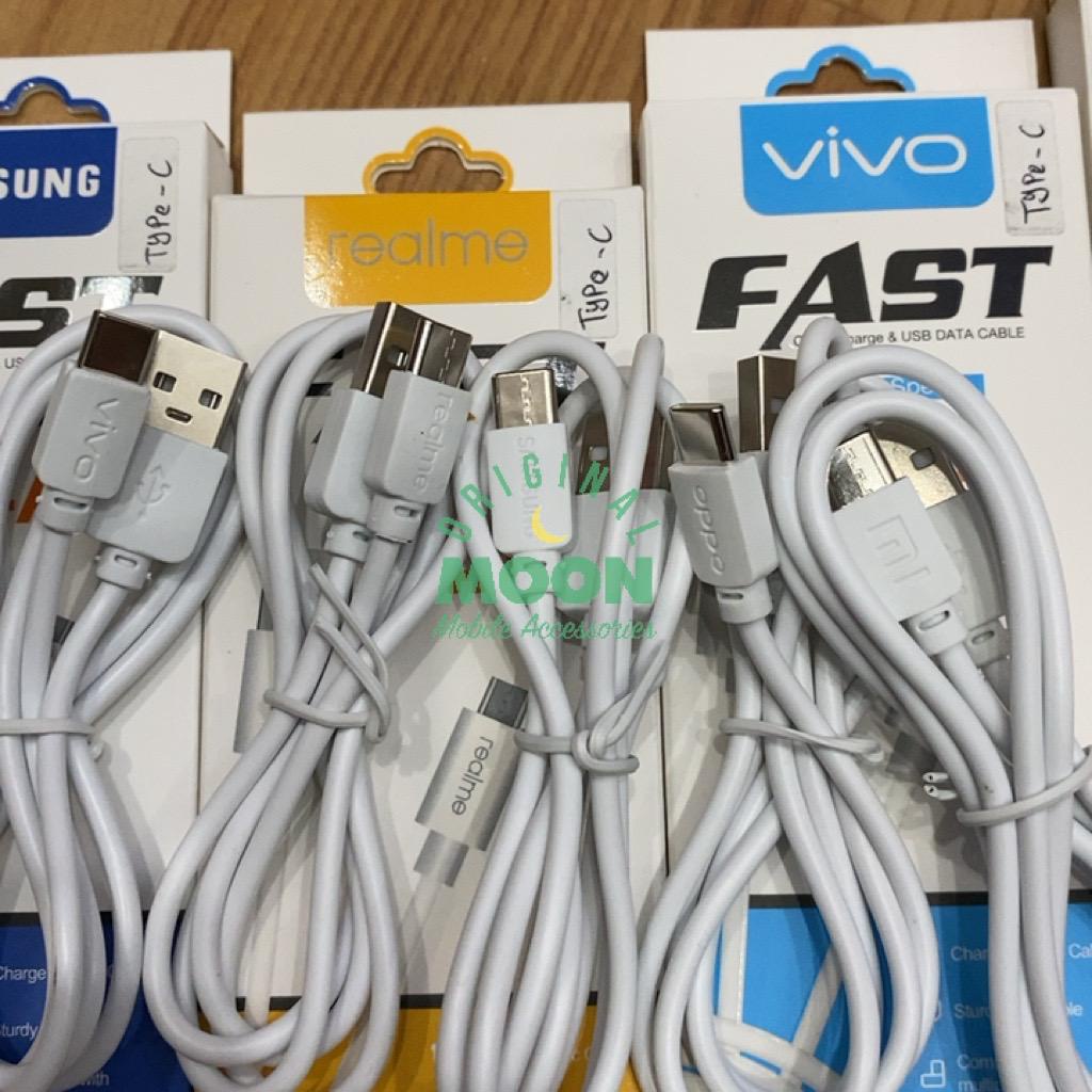 kabel data brand 4a tipe c fast charging for samsung vivo oppo realme xiaomi