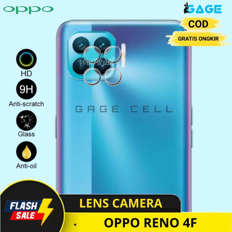 COD✅ Tempered Glass Camera Tg Antigores Kamera OPPO Reno 4f Reno4 F Pelindung Kaca Kamera Belakang