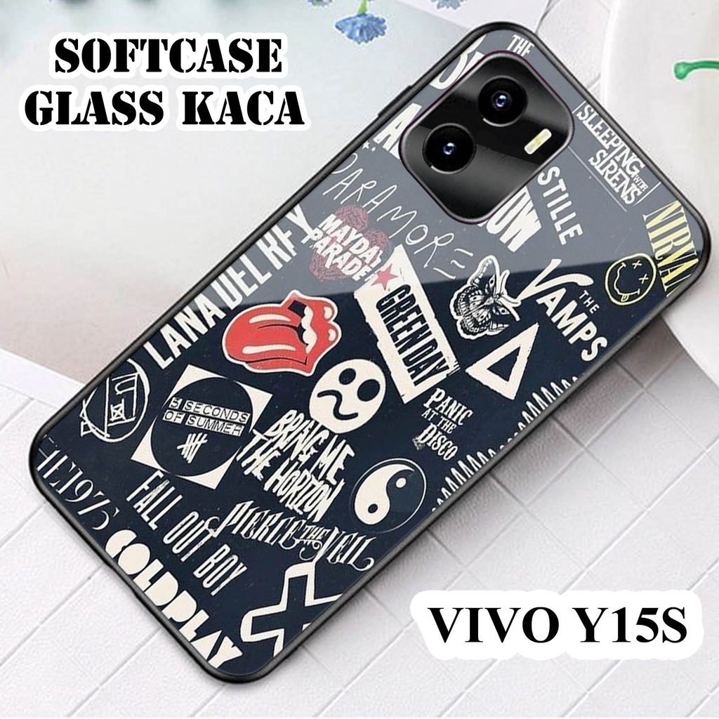 Softcase Glass Kaca VIVO Y15 S - Casing HP VIVO Y15 S[ S06 ].
