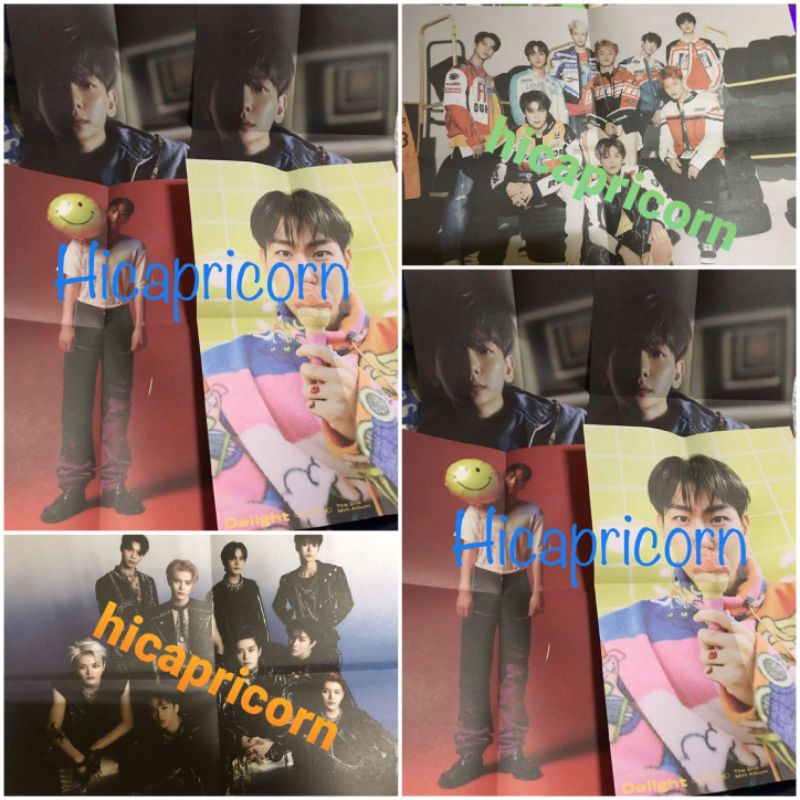 Folded Poster Delight Exo Baekhyun & Nct127 Neo Zone Punch