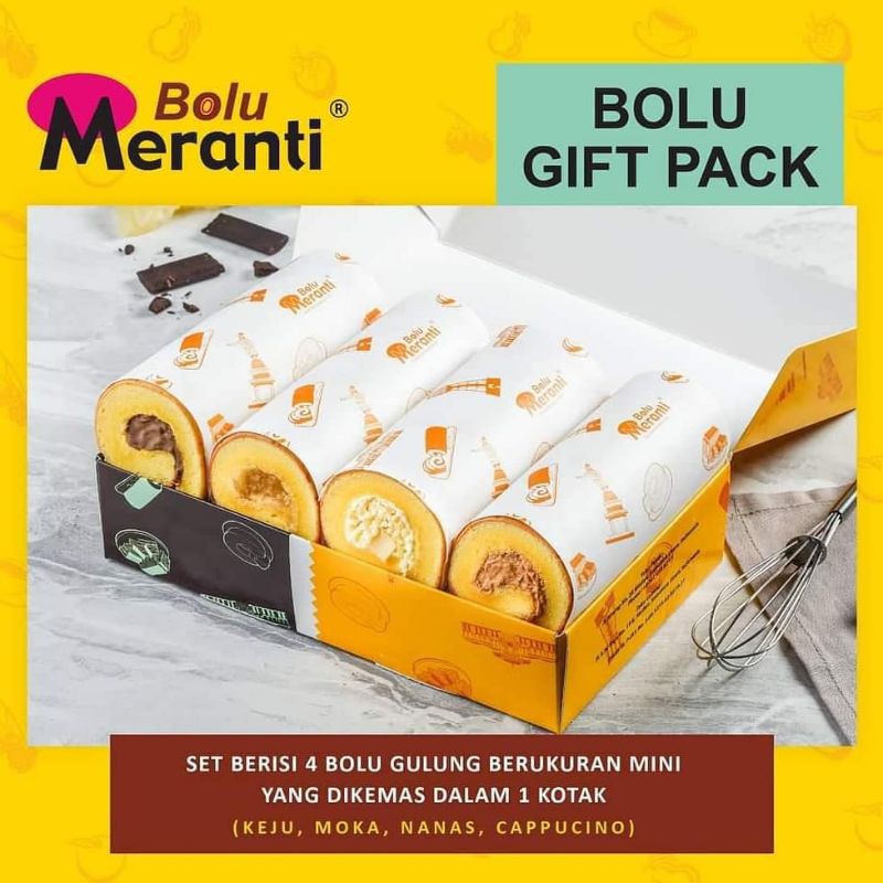 

Bolu Meranti isi 4 mini (gift pack)