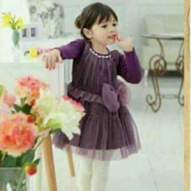 Dress Anak Erika Purple